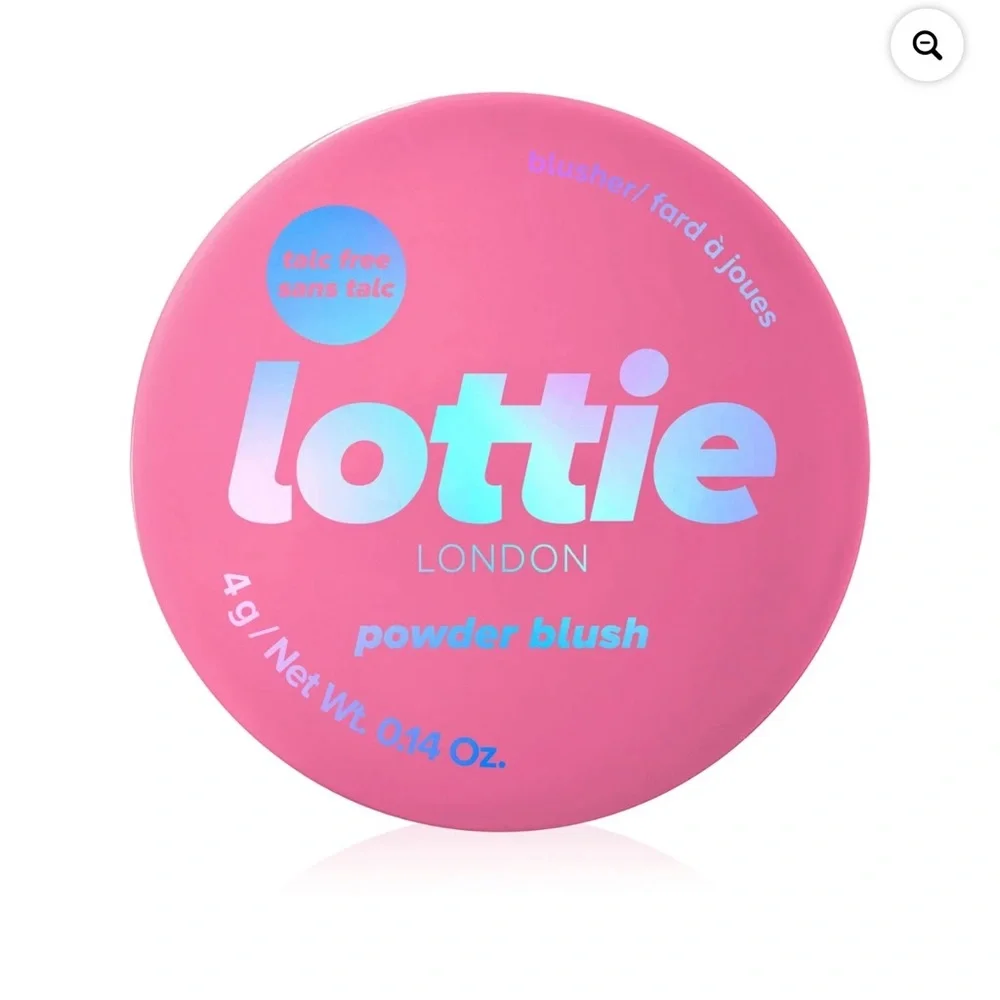 Lottie London Powder Blush Universal Rosy, 100% Vegan & Talc-Free, 0.14 oz